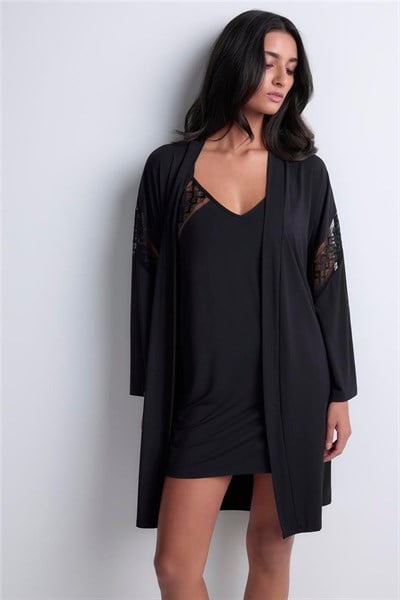 Aubade Sweet Obsession Kimono Kadın Kimono Siyah