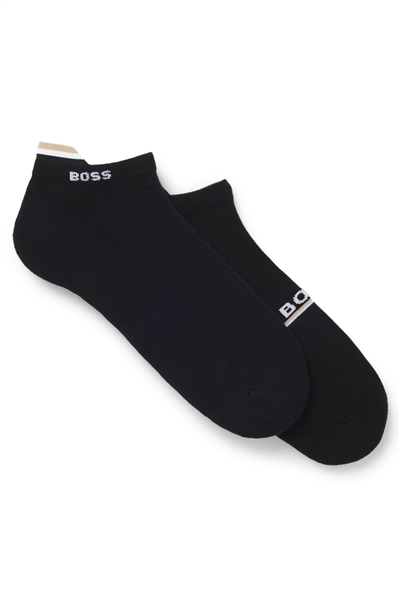 Boss 2P As Iconic Loop Cc Erkek 2li Çorap Siyah