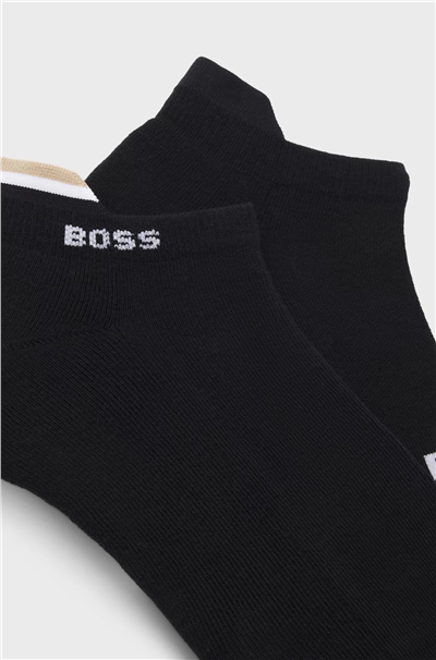 Boss 2P As Iconic Loop Cc Erkek 2li Çorap Siyah
