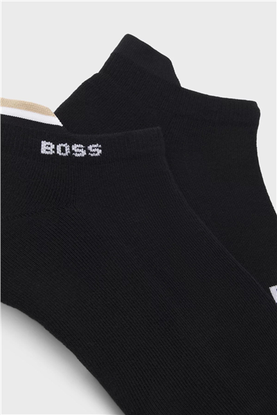 Boss 2P As Iconic Loop Cc Erkek 2li Çorap Siyah