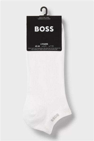 Boss 2P As Uni CC Erkek 2li Çorap Beyaz