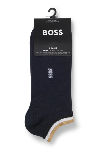 Boss 2P As Uni Stripe Cc Erkek 2li Çorap Mavi