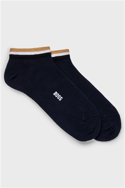 Boss 2P As Uni Stripe Cc Erkek 2li Çorap Mavi