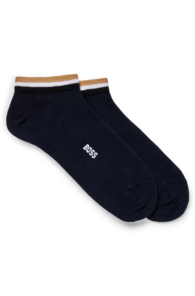 Boss 2P As Uni Stripe Cc Erkek 2li Çorap Mavi