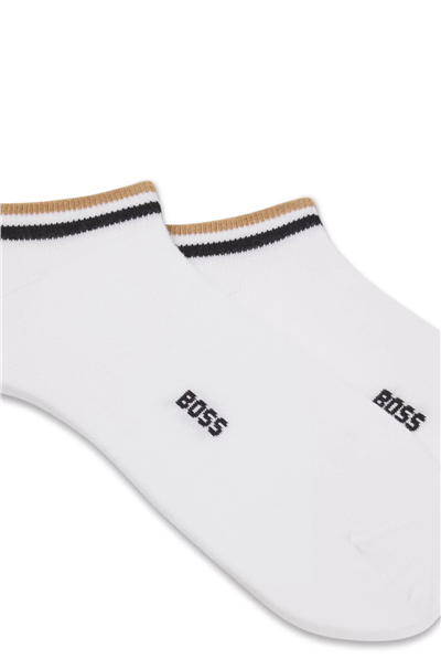 Boss 2P As Uni Stripe Cc Erkek 2li Çorap Beyaz