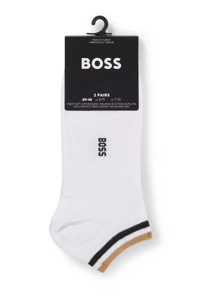 Boss 2P As Uni Stripe Cc Erkek 2li Çorap Beyaz