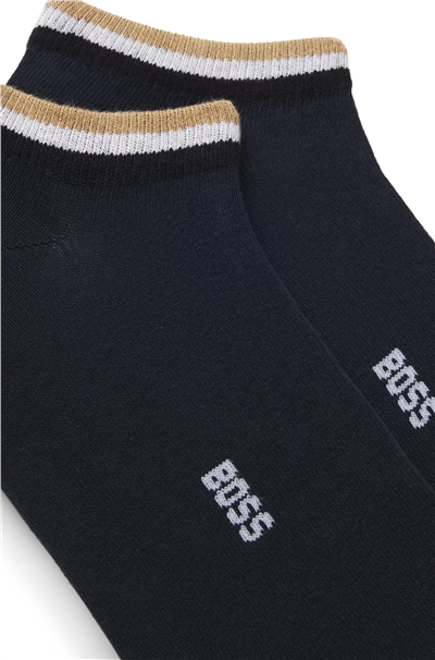 Boss 2P As Uni Stripe Cc Erkek 2li Çorap Mavi