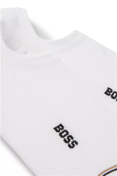 Boss 2P Lc Iconic Cc Erkek 2li Çorap Beyaz