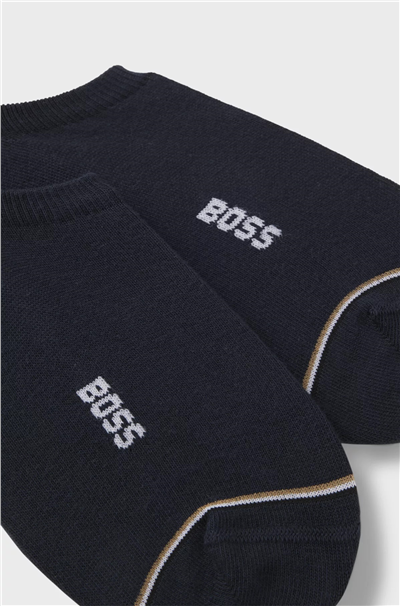 Boss 2P Lc Iconic Cc Erkek 2li Çorap Mavi