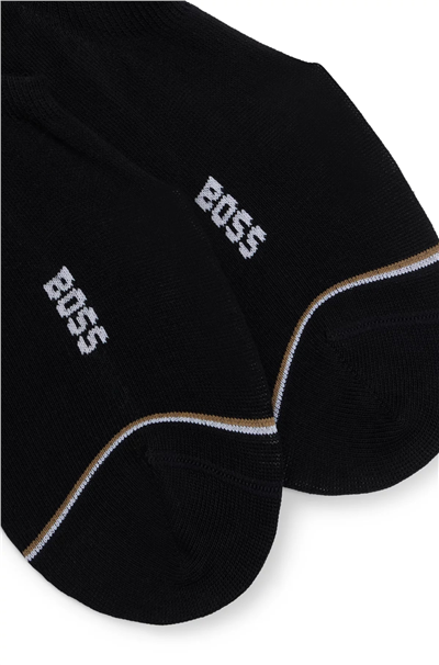 Boss 2P Lc Iconic Cc Erkek 2li Çorap Siyah