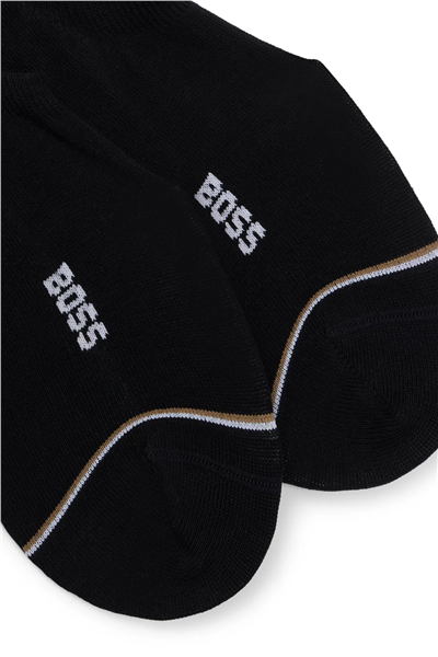 Boss 2P Lc Iconic Cc Erkek 2li Çorap Siyah