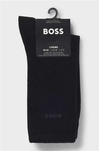 Boss 2P RS Uni Logo CC W Kadın 2li Çorap Siyah