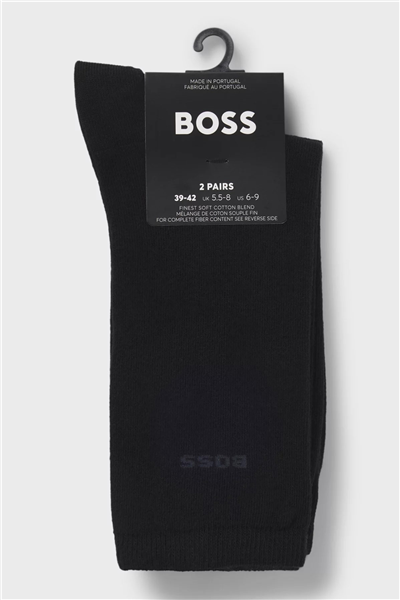 Boss 2P RS Uni Logo CC W Kadın 2li Çorap Siyah