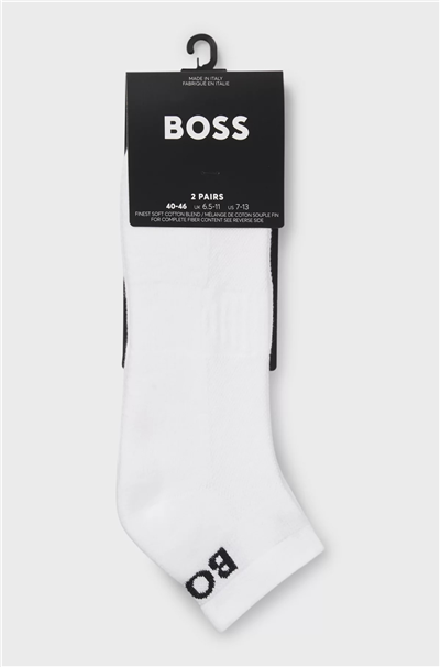 Boss 2P Sport CC Erkek 2li Çorap Beyaz