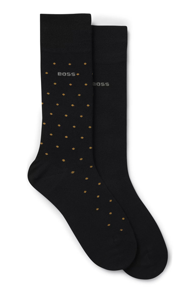 Boss 2Prs Minidot Vıbambo Erkek 2li Çorap Siyah