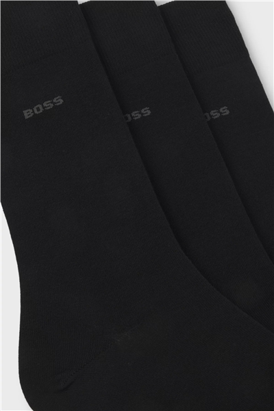 Boss 3P RS Uni CC Erkek 3lü Çorap Siyah