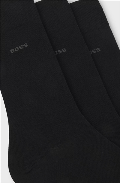 Boss 3P RS Uni CC Erkek 3lü Çorap Siyah