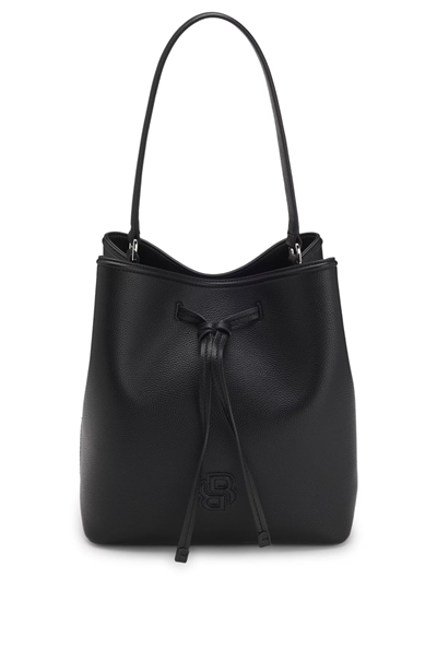BOSS Anett Drawstring Kadın Omuz Çantası Siyah