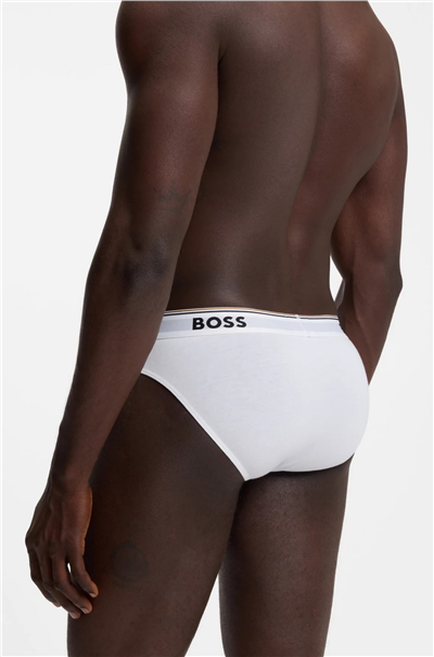 BOSS Brief 3P Power Erkek 3lü Boxer Beyaz