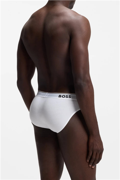 BOSS Brief 3P Power Erkek 3lü Boxer Beyaz