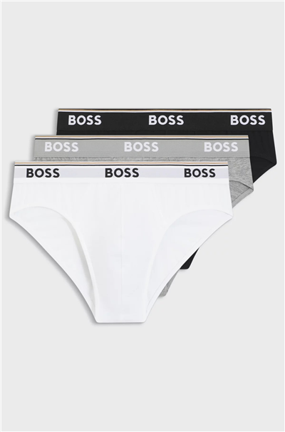 BOSS Brief 3P Power Erkek 3lü Boxer Çok Renkli