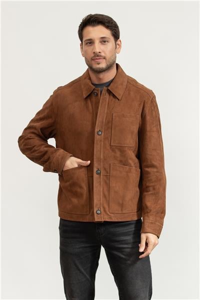 BOSS C-Markuedo Erkek Süet Mont