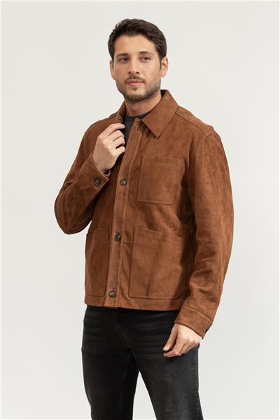 BOSS C-Markuedo Erkek Süet Mont