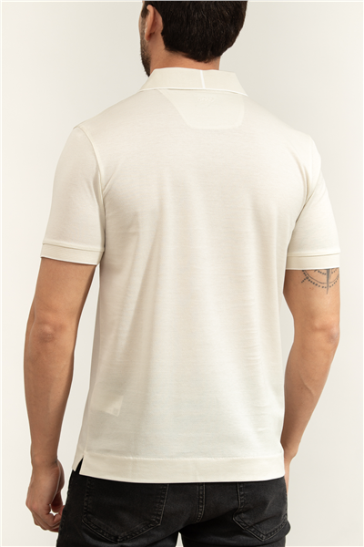 Boss C Parlay 248 Aston Martin Erkek Polo Yaka T-Shirt Beyaz