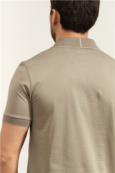 Boss C Parlay 248 Aston Martin Erkek Polo Yaka T-Shirt Gri