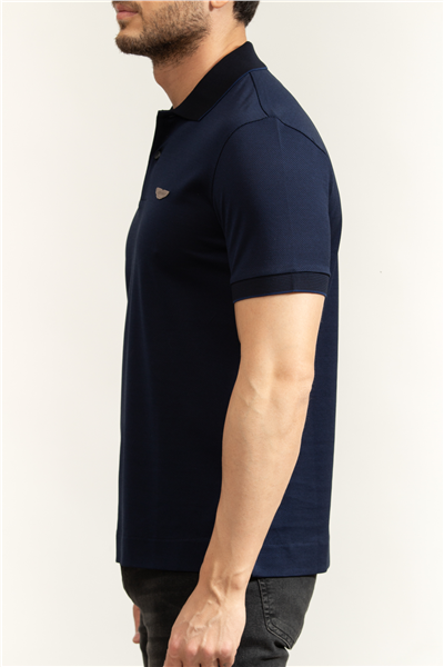 Boss C Parlay 248 Aston Martin Erkek Polo Yaka T-Shirt Mavi