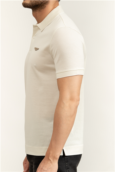 Boss C Parlay 248 Aston Martin Erkek Polo Yaka T-Shirt Beyaz