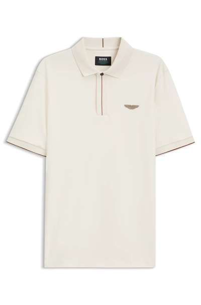BOSS C Parlay 80 Am Erkek Polo Yaka T-Shirt Beyaz