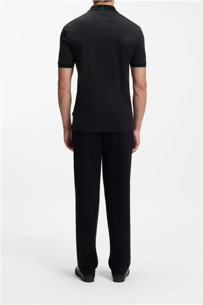 BOSS C Parlay 80 Am Erkek Polo Yaka T-Shirt Siyah