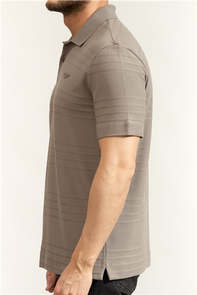BOSS C Parris 242 Aston Martin Erkek Polo Yaka T-Shirt Gri