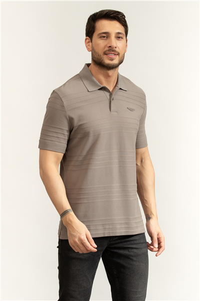 BOSS C Parris 242 Aston Martin Erkek Polo Yaka T-Shirt Gri
