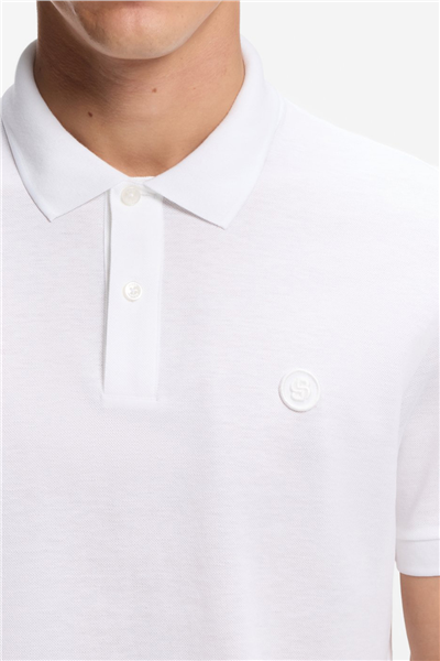 Boss C Parris 98 Erkek Polo Yaka T-Shirt Beyaz