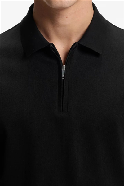 BOSS C Pei 90 Erkek Polo Yaka T-Shirt Siyah
