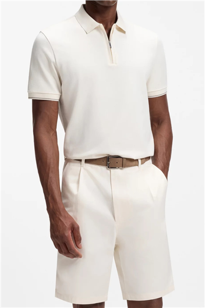 BOSS C Pei 90 Erkek Polo Yaka T-Shirt Beyaz
