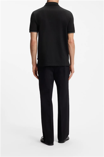 BOSS C Pei 90 Erkek Polo Yaka T-Shirt Siyah