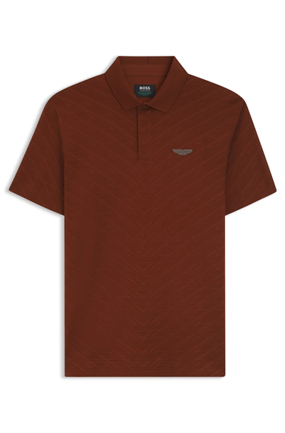 BOSS C Prout 180 Am Erkek Polo Yaka T-Shirt Kahverengi