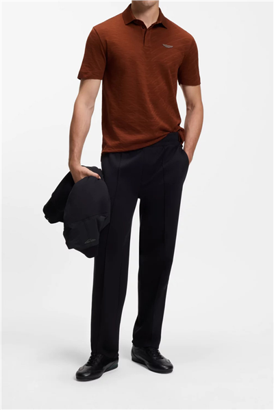 BOSS C Prout 180 Am Erkek Polo Yaka T-Shirt Kahverengi