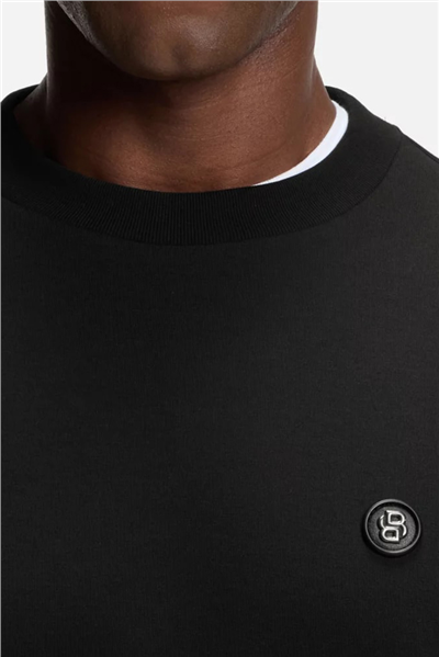 BOSS C Sharpe 01 Erkek Bisiklet Yaka Sweatshirt Siyah