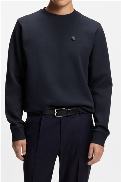 BOSS C Sharpe 01 Erkek Bisiklet Yaka Sweatshirt