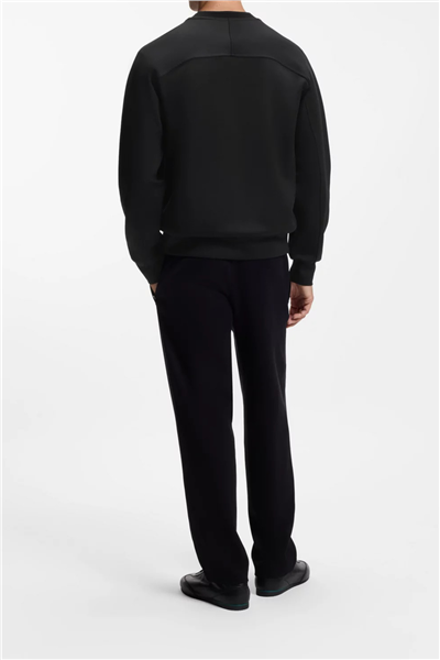 BOSS C Soleri 180 Am Erkek Bisiklet Yaka Sweatshirt Siyah