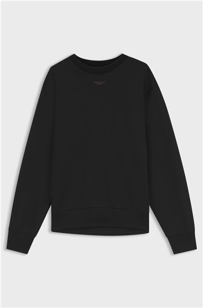BOSS C Soleri 180 Am Erkek Bisiklet Yaka Sweatshirt Siyah