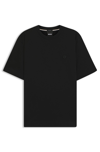 Boss C Tames 98 Erkek Bisiklet Yaka T-Shirt Siyah