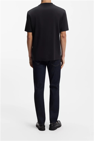 BOSS C Taut 01 Erkek Bisiklet Yaka T-Shirt Mavi