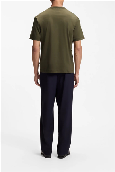 BOSS C Taut 01 Erkek Bisiklet Yaka T-Shirt Yeşil