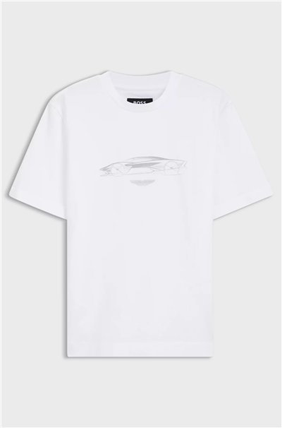 BOSS C Taut 181 Am Erkek Bisiklet Yaka T-Shirt Beyaz