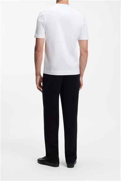 BOSS C Taut 181 Am Erkek Bisiklet Yaka T-Shirt Beyaz